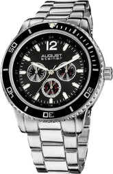 August Steiner Mens Mercury Quartz Multifunction Divers Bracelet Watch  Adomoo